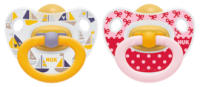 NUK **LATEX** Pacifiers - 2 pieces- 